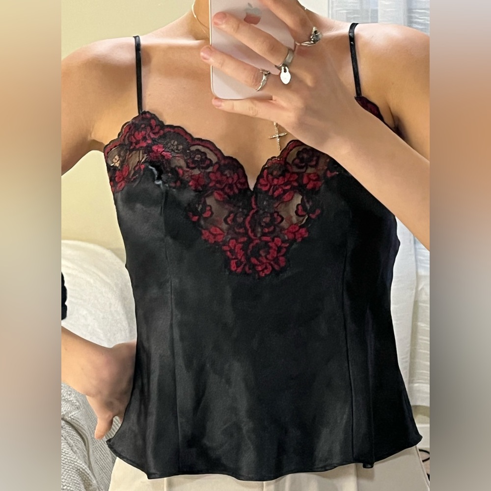 Silk floral top